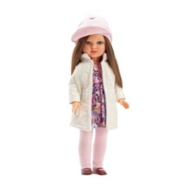 Bambola Rosaura Chic con cappotto Falca, 40 cm