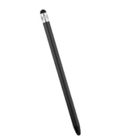 Penna universale con 2 estremità in silicone per l'uso, colore nero