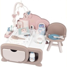 Smoby Baby Nurse Cocoon Nursery centro cura bambole crema con accessori