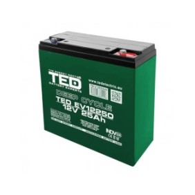 Batteria AGM VRLA 12V 25A Deep Cycle 181mm x 76mm xh 167mm per veicoli elettrici M5 TED Battery Expert Holland TED003782 2