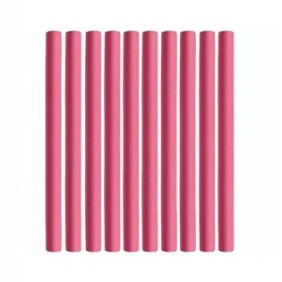 Set di bigodini flessibili per capelli EDAR, rosa, 10 pezzi, numero 3
