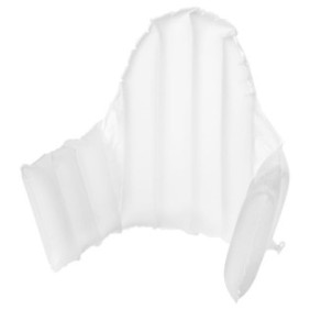 Cuscino di sostegno gonfiabile bianco per neonati, 18 x 2 x 22 cm