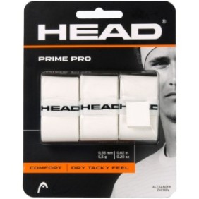 Overgrip Head Prime Pro, set da 3 pezzi bianco