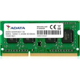 Memoria per laptop ADATA, DDR3L sì 4 GB, CL11 sì 1600 MHz