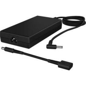 Caricabatterie per laptop HP, 65 W, USB 2.0, adattatore CA intelligente, nero