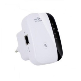 Mini router wireless-N, Amplificatore per segnale WI-FI, 300 Mbps, Bianco/Nero