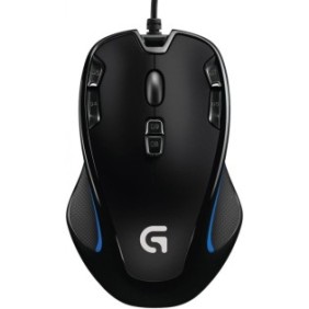 Mouse da gioco Logitech G300S, nero/blu