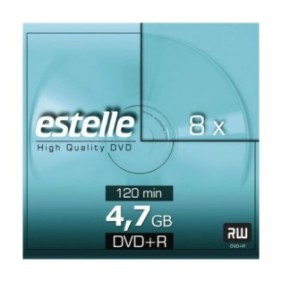 Disco DVD+R Estelle con capacità di 4,7 GB con custodia sottile