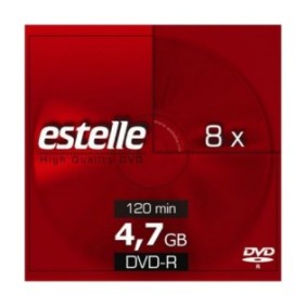 Disco DVD-R Estelle con capacità di 4,7 GB con custodia sottile