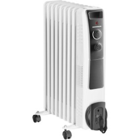 Scaldabagno elettrico Heinner HOH-Y09WB, 2000 W, 9 elementi, protezione surriscaldamento, termostato regolabile, bianco