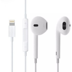 Cuffie Apple, MMTN2ZM/A, microfono, controllo audio, connettore Lightning, bianco