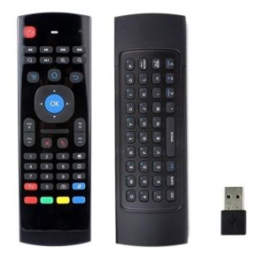Telecomando universale Air Mouse con funzione mouse, tastiera, USB, Smart TV/PC/laptop