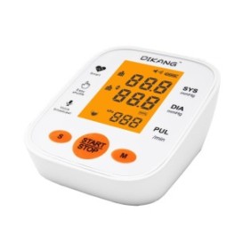 Sfigmomanometro elettronico da braccio, misurazione precisa della pressione arteriosa, intradosso resistente, opzioni di controllo vocale, schermo LCD, DIKANG