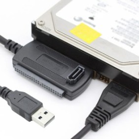 Adattatore SATA/IDE a USB, Interlook, 2,5", 3,5", Nero