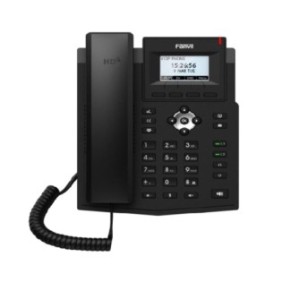 Telefono VoIP Fanvil, X3S Lite IPV6, HD, RJ45, 100 Mbps, schermo LCD, nero
