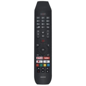 Telecomando per Hitachi RC43141, x-remote, Netflix, YouTube, FPlay, Nero
