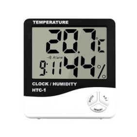 Termometro/Igrometro, Kron, Digitale, Bianco/Nero