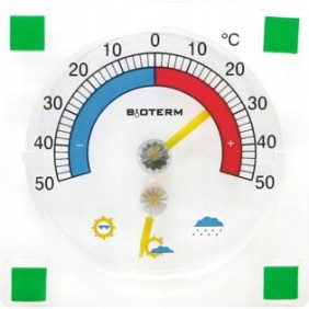 Termometro universale con igrometro, autoadesivo
