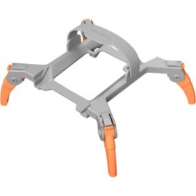 Carrello di atterraggio pieghevole, JENUOS®, silicone/plastica, compatibile con DJI Mini 3 Pro, portatile, grigio/arancione