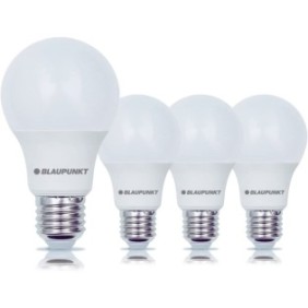 Set di 4 lampadine LED A60 E27 12W 1260Lm 4000K Classe F Blaupunkt