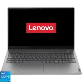 Laptop Lenovo ThinkBook 15 G4 IAP con processori Intel® Core™ i5-1235U fino a 4,40 GHz, 10 core, 15,6", Full HD, IPS, 24 GB DDR4, SSD 1 TB NVME, grafica Intel UHD, senza sistema operativo, Mineral Grey