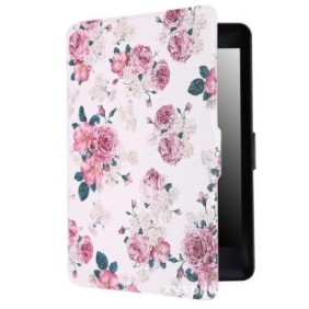 Custodia Kindle, compatibile con Amazon Kindle 11, 2022, con maniglia, fantasia con fiori