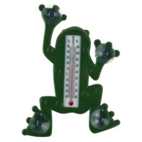 Termometro da esterno modello rana, ZakupyTV, 23,5 x 17,5 x 3,5 cm, Verde