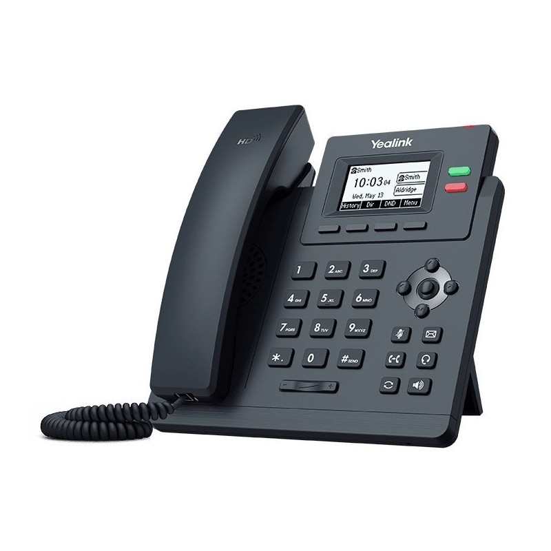 Telefono VoIP Yealink SIP-T31P, 2x RJ45 100Mbps, schermo LCD, PoE, HD Voice, supporto YDMP/YMCS, Grigio Classico
