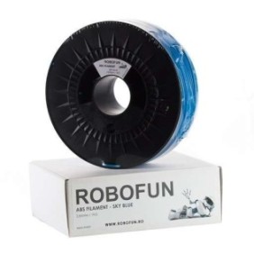 Filamento Premium, Robofun, ABS, 1KG, 3mm, azzurro