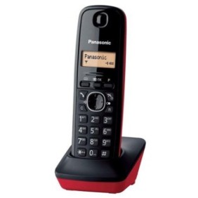 Telefono cellulare Panasonic Dect KX-TGB610SPR, LCD, SIM singola, Nero/Rosso