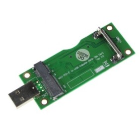 Adattatore da mini PCI-E a scheda USB con slot per scheda SIM per WWAN/LTE