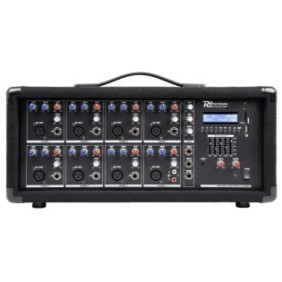 Mixer con amplificatore, 8 canali, 150 W RMS, Bluetooth/USB/SD, Power Dynamics PDM-C805A