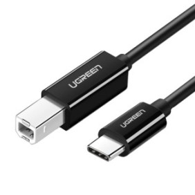 Cavo stampante Ugreen, sì USB 2.0 a USB-C, Us241, 2M, Nero