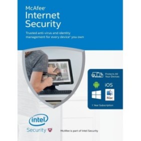 McAfee Internet Security Antivirus Licenza 1 dispositivo 1 anno Elettronica