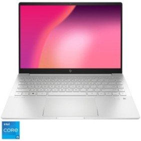 Laptop HP Pavilion Plus 14-eh1111nq con processori Intel® Core™ i5-1335U fino a 4.60 GHz, 14", 2.2K, IPS, 16GB DDR4, 512GB SSD, NVIDIA® GeForce® MX550, DOS gratuito, Argento Naturale