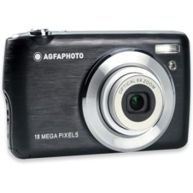 Fotocamera digitale AgfaPhoto DC8200 18MP, inclusa scheda SD 16 GB e custodia, nera