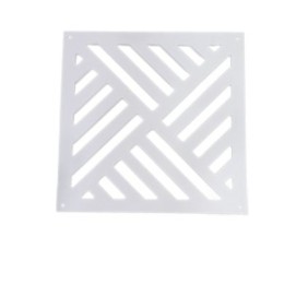 Pannello divisorio forato, PVC bianco Mos002, 30x30 cm, 5 mm