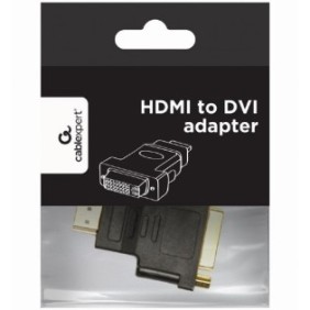 Adattatore video Gembird, sì Da HDMI (T) a DVI-I DL (M), connettori desiderati, Nero, A-HDMI-DVI-3