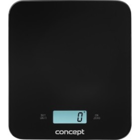 Bilancia da cucina Concept VK5712, display digitale, 15 kg, nero