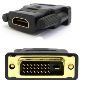 Adattatore DVI-D (24+1pin) maschio a HDMI femmina Attivo, nero