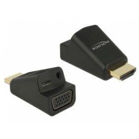 Adattatore da HDMI a VGA con alimentazione audio e micro USB, Delock 65895