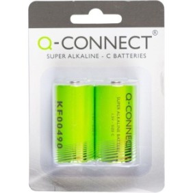 Batterie Q-CONNECT, alcaline, R14, 1,5 V, 2 pz./set