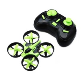 Drone mini PC, 1Tech, acrobazie 3D, 4 ali di ricambio, verde
