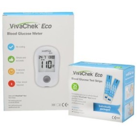 Pacchetto Promo 2 scatole VivaChek Eco Test + VivaChek Eco Glucometro