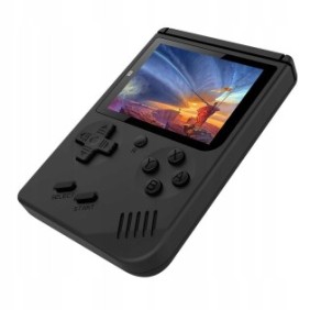 Mini console portatile Retro Medialove, 168 giochi, Nera