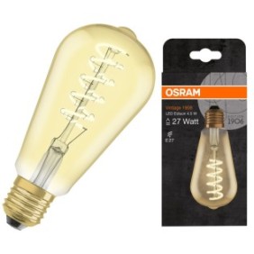 Lampada LED OSRAM Vintage 1906 CL Edison FIL GOLD, E27, 4.5W(27W), 280 lm, luce calda (2000K), classe energetica G