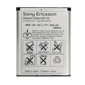 Batteria originale Sony Ericsson modello bst-33