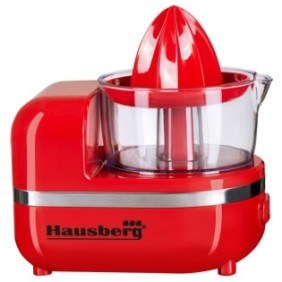 Robot da cucina 3 in 1 (macchina per il gelato, spremiagrumi, tritatutto), HAUSBERG HB7521R, 150W, rosso