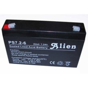 Batteria stazionaria 6V 7,2Ah, Piombo Acido VRAL AGM Alien
