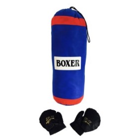 Sacco da boxe Boxer con guanti per bambini, altezza 65 cm